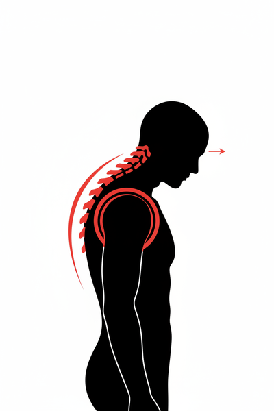 Before - Slouched Spine